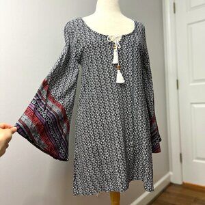 O'Neill Bohemian Bell Sleeve Dress Sz S